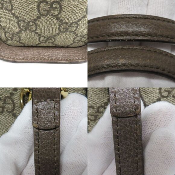 Gucci White Tote Bag Handbag Shoulder GG Supreme Strap - Picture 9 of 9